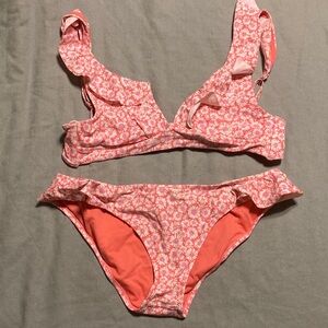 Altar'd State Pink Floral Bikini